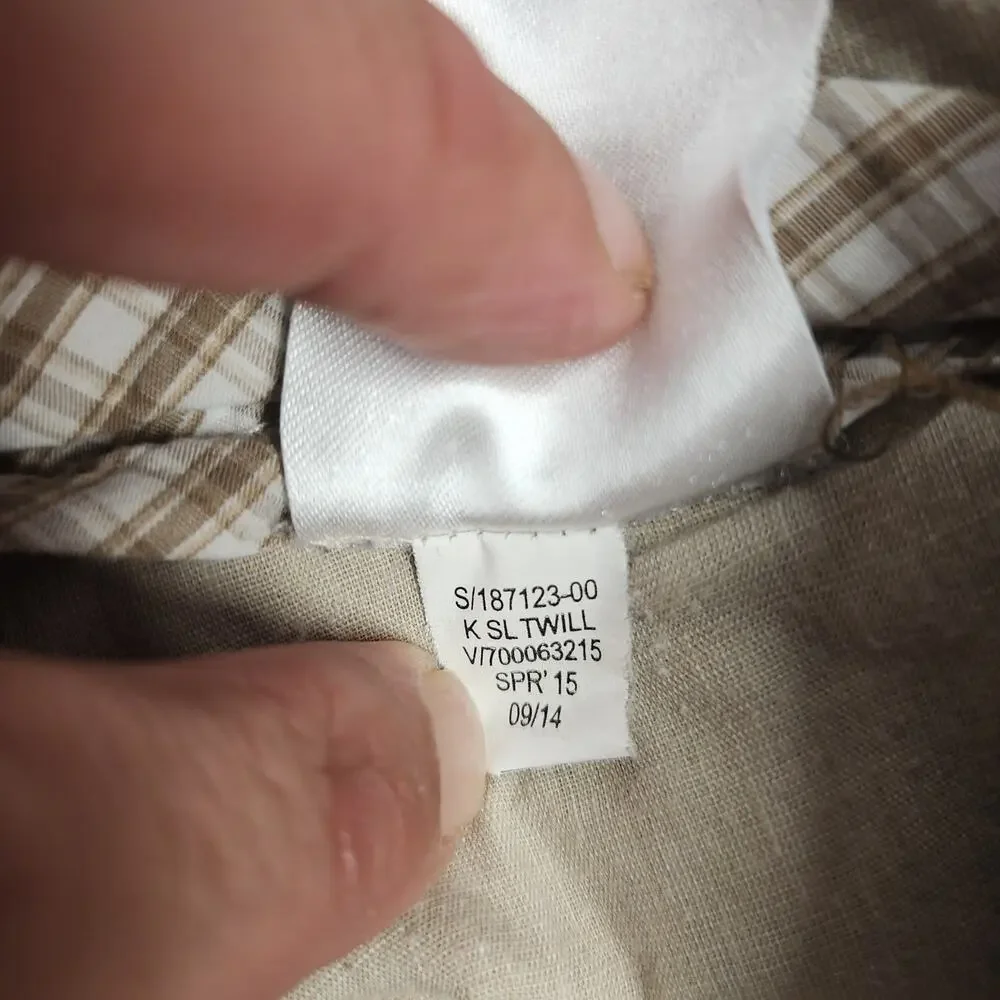 Banana Republic Kentfield Pant Men 34x30 Tan Twill Chino Trouser Tagged 35x32